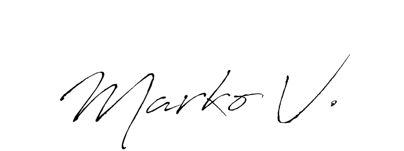 Once you've used our free online signature maker to create your best signature Antro_Vectra style, it's time to enjoy all of the benefits that Marko V. name signing documents. Marko V. signature style 6 images and pictures png