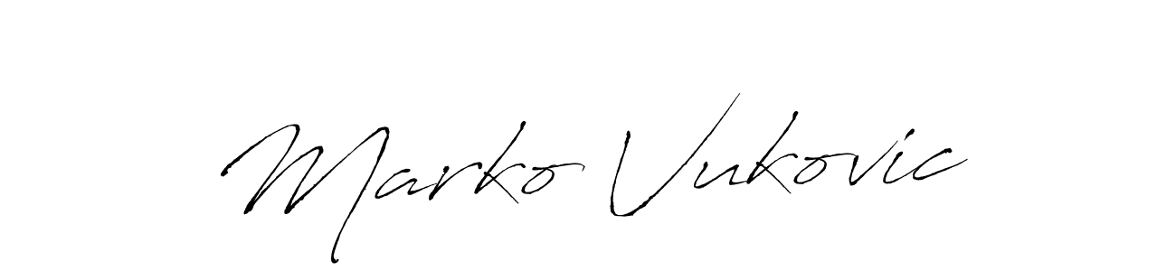 How to make Marko Vukovic name signature. Use Antro_Vectra style for creating short signs online. This is the latest handwritten sign. Marko Vukovic signature style 6 images and pictures png