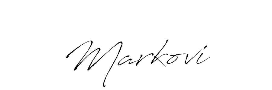 Make a beautiful signature design for name MarkoviĆ. With this signature (Antro_Vectra) style, you can create a handwritten signature for free. MarkoviĆ signature style 6 images and pictures png