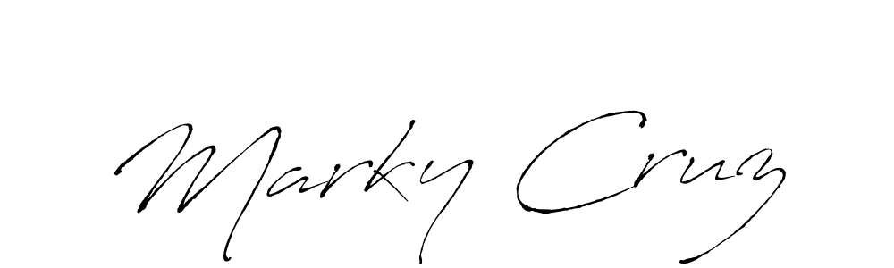 Marky Cruz stylish signature style. Best Handwritten Sign (Antro_Vectra) for my name. Handwritten Signature Collection Ideas for my name Marky Cruz. Marky Cruz signature style 6 images and pictures png