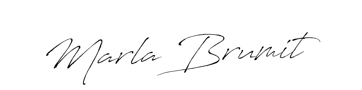 Create a beautiful signature design for name Marla Brumit. With this signature (Antro_Vectra) fonts, you can make a handwritten signature for free. Marla Brumit signature style 6 images and pictures png