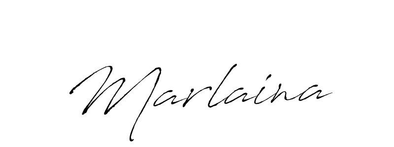How to make Marlaina signature? Antro_Vectra is a professional autograph style. Create handwritten signature for Marlaina name. Marlaina signature style 6 images and pictures png