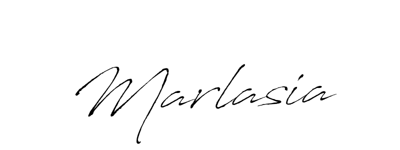 Use a signature maker to create a handwritten signature online. With this signature software, you can design (Antro_Vectra) your own signature for name Marlasia. Marlasia signature style 6 images and pictures png