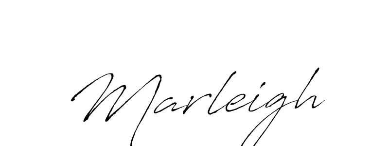 Design your own signature with our free online signature maker. With this signature software, you can create a handwritten (Antro_Vectra) signature for name Marleigh. Marleigh signature style 6 images and pictures png