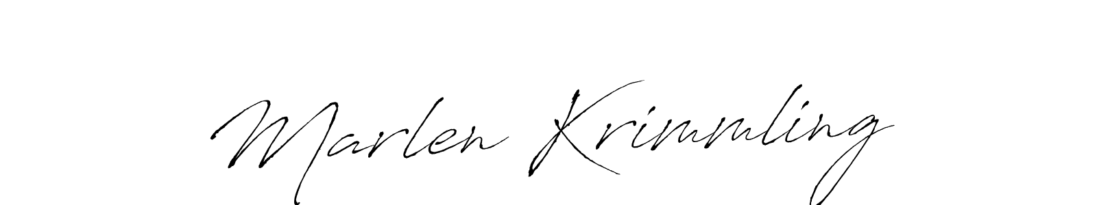 Also we have Marlen Krimmling name is the best signature style. Create professional handwritten signature collection using Antro_Vectra autograph style. Marlen Krimmling signature style 6 images and pictures png