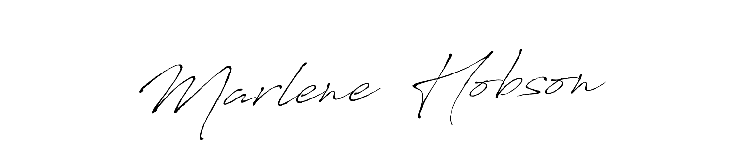 Marlene  Hobson stylish signature style. Best Handwritten Sign (Antro_Vectra) for my name. Handwritten Signature Collection Ideas for my name Marlene  Hobson. Marlene  Hobson signature style 6 images and pictures png