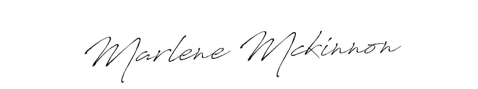 How to make Marlene Mckinnon name signature. Use Antro_Vectra style for creating short signs online. This is the latest handwritten sign. Marlene Mckinnon signature style 6 images and pictures png