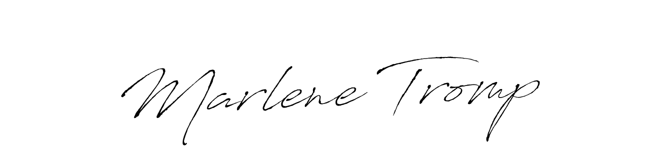 Marlene Tromp stylish signature style. Best Handwritten Sign (Antro_Vectra) for my name. Handwritten Signature Collection Ideas for my name Marlene Tromp. Marlene Tromp signature style 6 images and pictures png