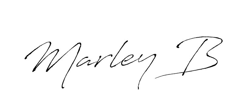 The best way (Antro_Vectra) to make a short signature is to pick only two or three words in your name. The name Marley B include a total of six letters. For converting this name. Marley B signature style 6 images and pictures png