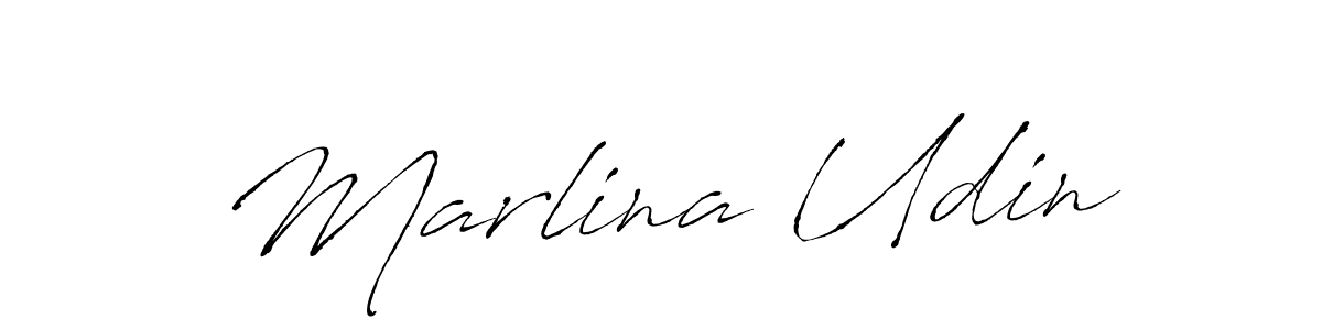 Also we have Marlina Udin name is the best signature style. Create professional handwritten signature collection using Antro_Vectra autograph style. Marlina Udin signature style 6 images and pictures png