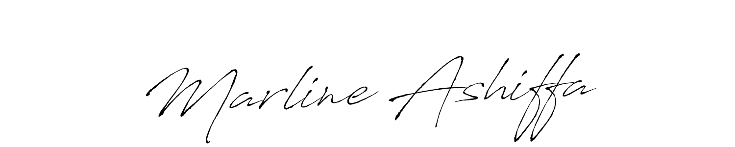 You should practise on your own different ways (Antro_Vectra) to write your name (Marline Ashiffa) in signature. don't let someone else do it for you. Marline Ashiffa signature style 6 images and pictures png