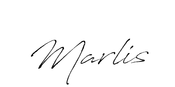 Make a beautiful signature design for name Marlis. With this signature (Antro_Vectra) style, you can create a handwritten signature for free. Marlis signature style 6 images and pictures png