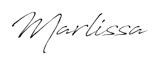 Transform the name Marlissa into a signature masterpiece using Antro_Vectra font. Ideal for photographers, artists, and creators looking for watermarks. Marlissa signature style 6 images and pictures png