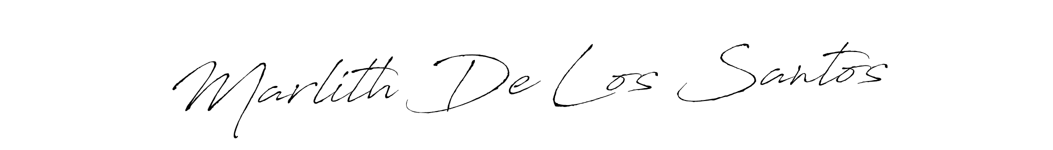 Marlith De Los Santos stylish signature style. Best Handwritten Sign (Antro_Vectra) for my name. Handwritten Signature Collection Ideas for my name Marlith De Los Santos. Marlith De Los Santos signature style 6 images and pictures png