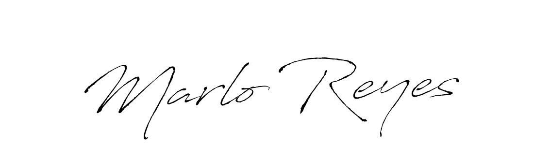 Also we have Marlo Reyes name is the best signature style. Create professional handwritten signature collection using Antro_Vectra autograph style. Marlo Reyes signature style 6 images and pictures png