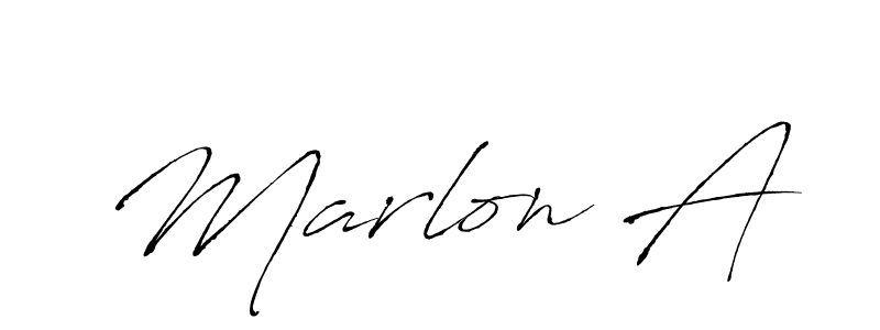 How to Draw Marlon A signature style? Antro_Vectra is a latest design signature styles for name Marlon A. Marlon A signature style 6 images and pictures png