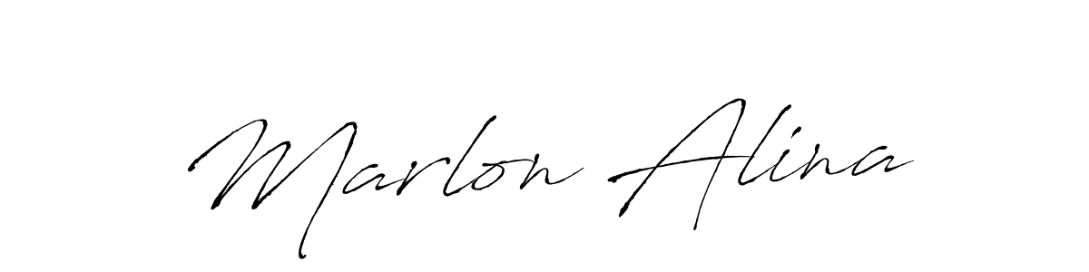 if you are searching for the best signature style for your name Marlon Alina. so please give up your signature search. here we have designed multiple signature styles  using Antro_Vectra. Marlon Alina signature style 6 images and pictures png