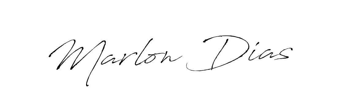 Make a beautiful signature design for name Marlon Dias. With this signature (Antro_Vectra) style, you can create a handwritten signature for free. Marlon Dias signature style 6 images and pictures png