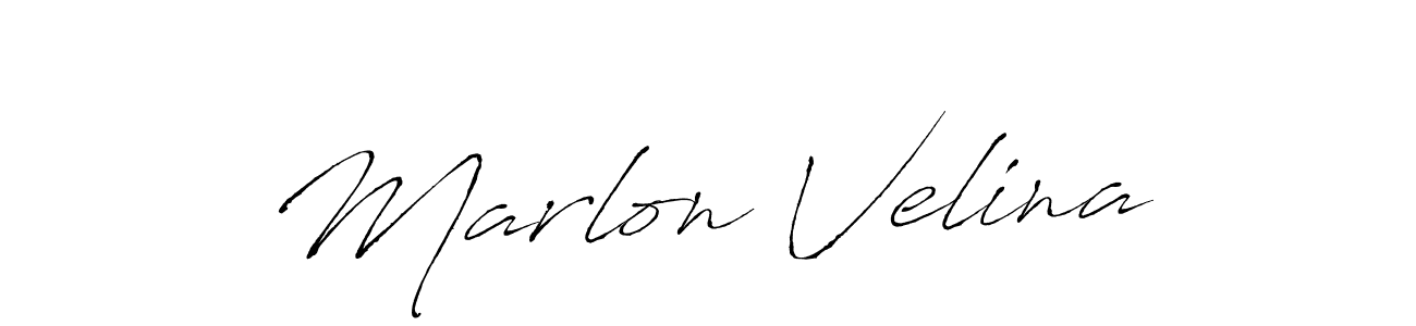 Use a signature maker to create a handwritten signature online. With this signature software, you can design (Antro_Vectra) your own signature for name Marlon Velina. Marlon Velina signature style 6 images and pictures png