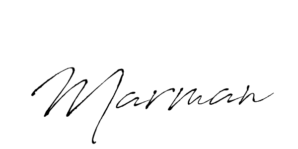 Use a signature maker to create a handwritten signature online. With this signature software, you can design (Antro_Vectra) your own signature for name Marman. Marman signature style 6 images and pictures png