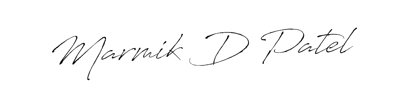 Make a beautiful signature design for name Marmik D Patel. With this signature (Antro_Vectra) style, you can create a handwritten signature for free. Marmik D Patel signature style 6 images and pictures png