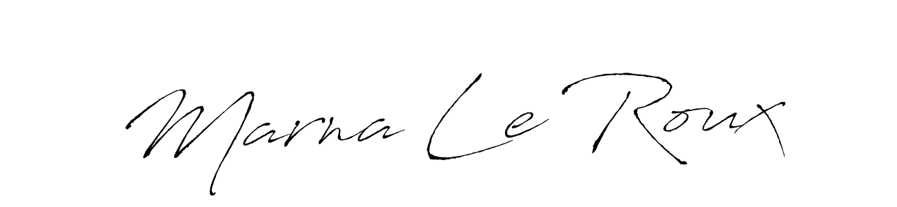 How to make Marna Le Roux signature? Antro_Vectra is a professional autograph style. Create handwritten signature for Marna Le Roux name. Marna Le Roux signature style 6 images and pictures png