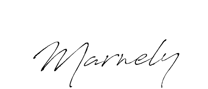 Use a signature maker to create a handwritten signature online. With this signature software, you can design (Antro_Vectra) your own signature for name Marnely. Marnely signature style 6 images and pictures png