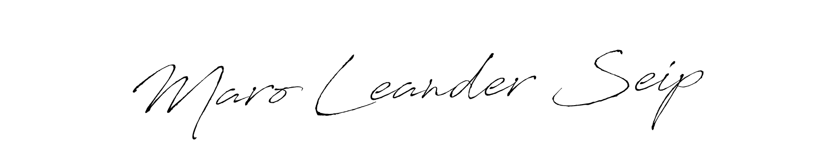 Use a signature maker to create a handwritten signature online. With this signature software, you can design (Antro_Vectra) your own signature for name Maro Leander Seip. Maro Leander Seip signature style 6 images and pictures png