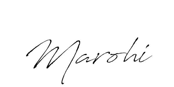 You should practise on your own different ways (Antro_Vectra) to write your name (Marohi) in signature. don't let someone else do it for you. Marohi signature style 6 images and pictures png