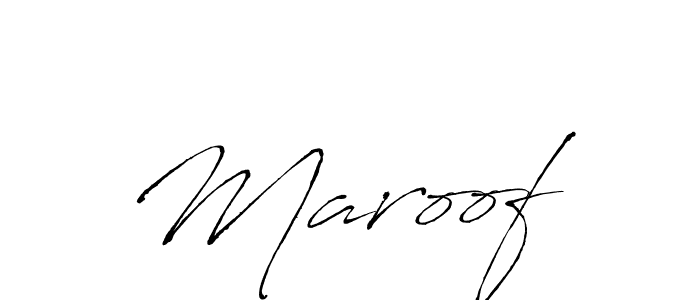 Make a beautiful signature design for name Maroof . With this signature (Antro_Vectra) style, you can create a handwritten signature for free. Maroof  signature style 6 images and pictures png