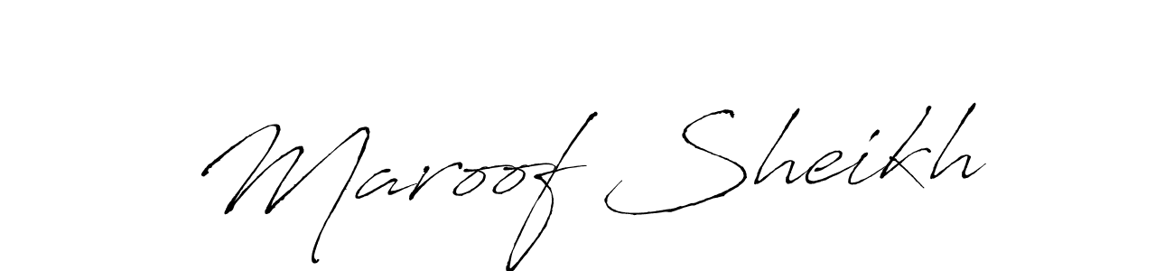 Make a beautiful signature design for name Maroof Sheikh. Use this online signature maker to create a handwritten signature for free. Maroof Sheikh signature style 6 images and pictures png