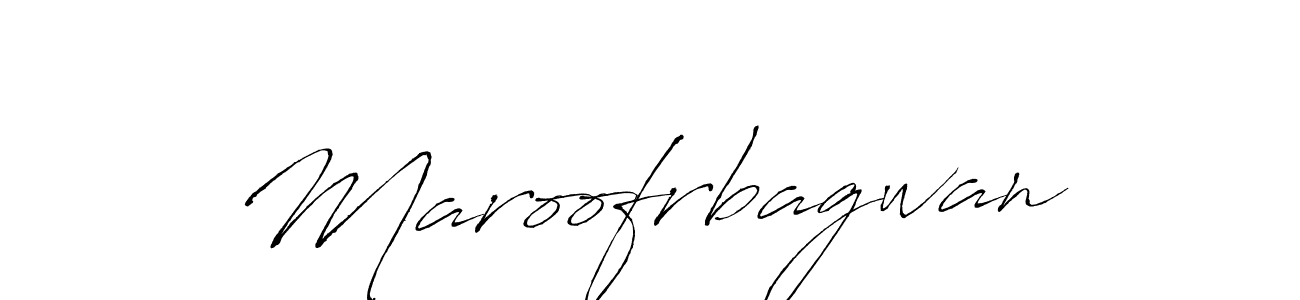 Make a beautiful signature design for name Maroofrbagwan. With this signature (Antro_Vectra) style, you can create a handwritten signature for free. Maroofrbagwan signature style 6 images and pictures png