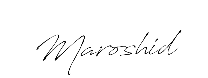 Create a beautiful signature design for name Maroshid. With this signature (Antro_Vectra) fonts, you can make a handwritten signature for free. Maroshid signature style 6 images and pictures png