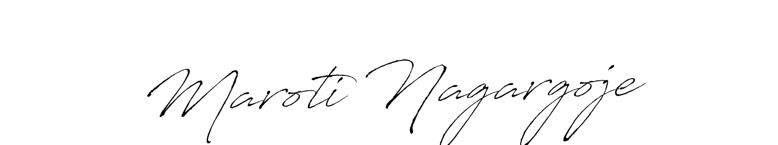 Make a beautiful signature design for name Maroti Nagargoje. With this signature (Antro_Vectra) style, you can create a handwritten signature for free. Maroti Nagargoje signature style 6 images and pictures png