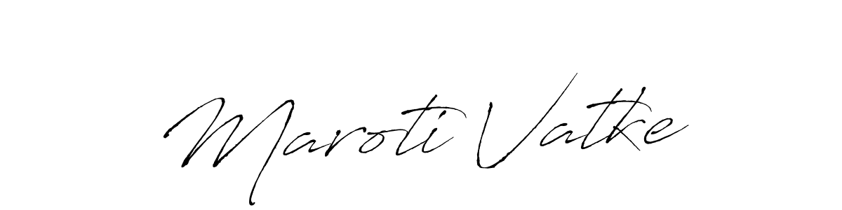 How to make Maroti Vatke name signature. Use Antro_Vectra style for creating short signs online. This is the latest handwritten sign. Maroti Vatke signature style 6 images and pictures png