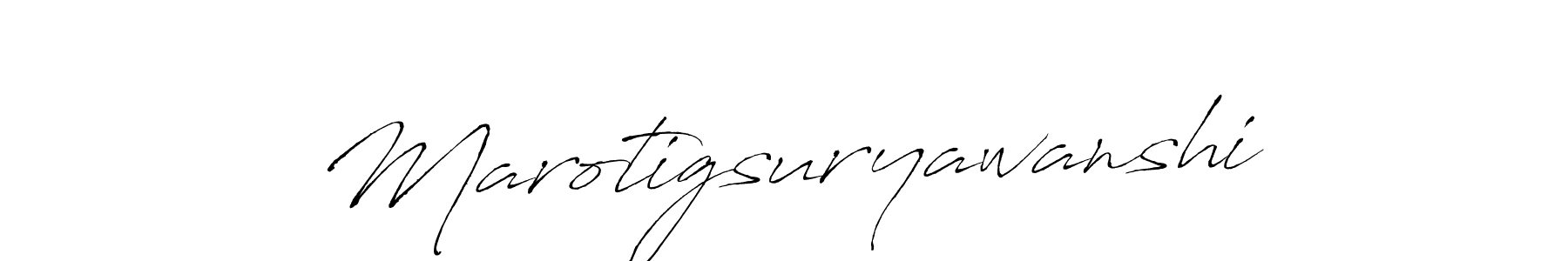 Design your own signature with our free online signature maker. With this signature software, you can create a handwritten (Antro_Vectra) signature for name Marotigsuryawanshi. Marotigsuryawanshi signature style 6 images and pictures png