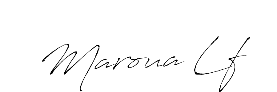 Maroua Lf stylish signature style. Best Handwritten Sign (Antro_Vectra) for my name. Handwritten Signature Collection Ideas for my name Maroua Lf. Maroua Lf signature style 6 images and pictures png