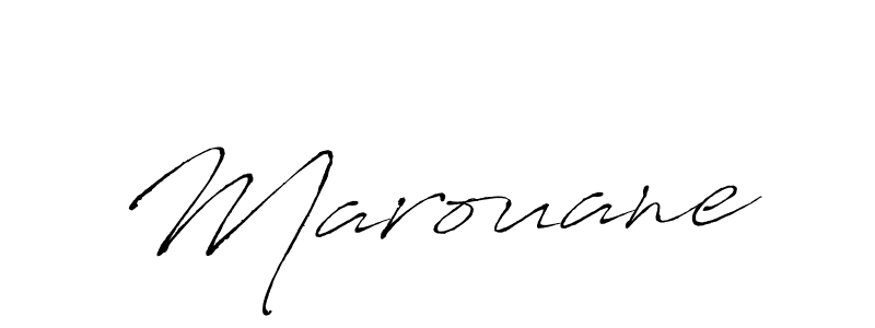 Design your own signature with our free online signature maker. With this signature software, you can create a handwritten (Antro_Vectra) signature for name Marouane. Marouane signature style 6 images and pictures png