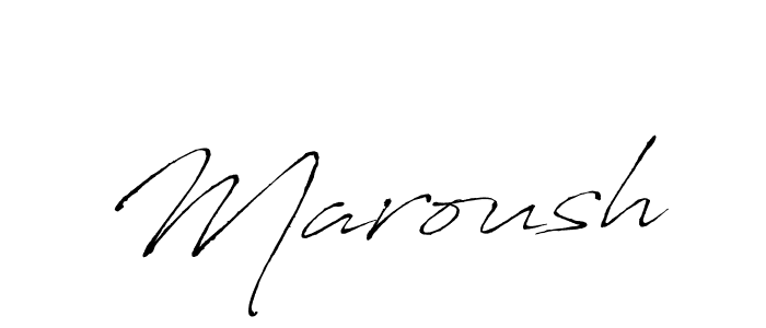 Make a beautiful signature design for name Maroush. Use this online signature maker to create a handwritten signature for free. Maroush signature style 6 images and pictures png