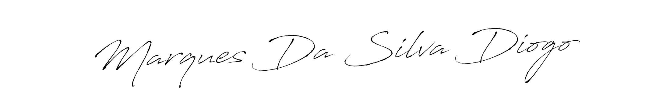 How to make Marques Da Silva Diogo name signature. Use Antro_Vectra style for creating short signs online. This is the latest handwritten sign. Marques Da Silva Diogo signature style 6 images and pictures png