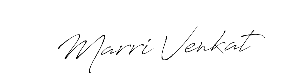 Make a beautiful signature design for name Marri Venkat. With this signature (Antro_Vectra) style, you can create a handwritten signature for free. Marri Venkat signature style 6 images and pictures png