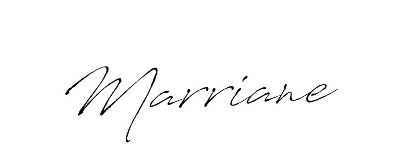 Make a beautiful signature design for name Marriane. With this signature (Antro_Vectra) style, you can create a handwritten signature for free. Marriane signature style 6 images and pictures png