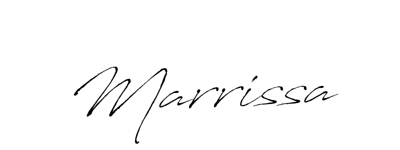 Create a beautiful signature design for name Marrissa. With this signature (Antro_Vectra) fonts, you can make a handwritten signature for free. Marrissa signature style 6 images and pictures png