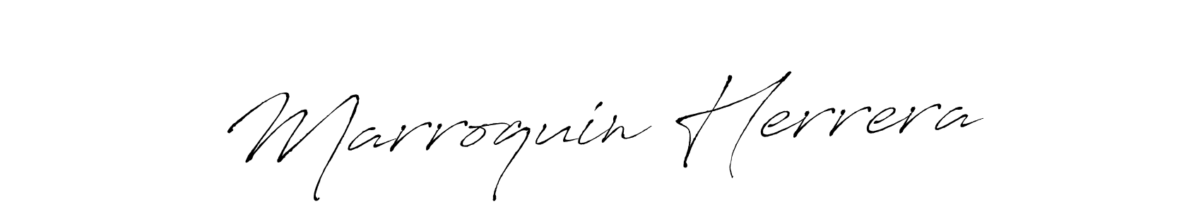 Make a beautiful signature design for name Marroquin Herrera. With this signature (Antro_Vectra) style, you can create a handwritten signature for free. Marroquin Herrera signature style 6 images and pictures png