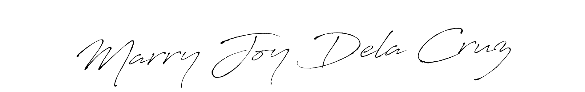 Make a beautiful signature design for name Marry Joy Dela Cruz. With this signature (Antro_Vectra) style, you can create a handwritten signature for free. Marry Joy Dela Cruz signature style 6 images and pictures png