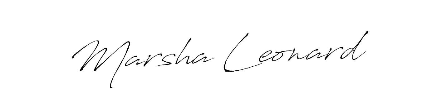 if you are searching for the best signature style for your name Marsha Leonard. so please give up your signature search. here we have designed multiple signature styles  using Antro_Vectra. Marsha Leonard signature style 6 images and pictures png