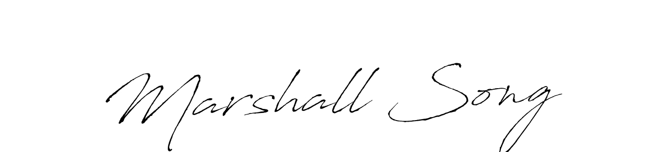 Design your own signature with our free online signature maker. With this signature software, you can create a handwritten (Antro_Vectra) signature for name Marshall Song. Marshall Song signature style 6 images and pictures png