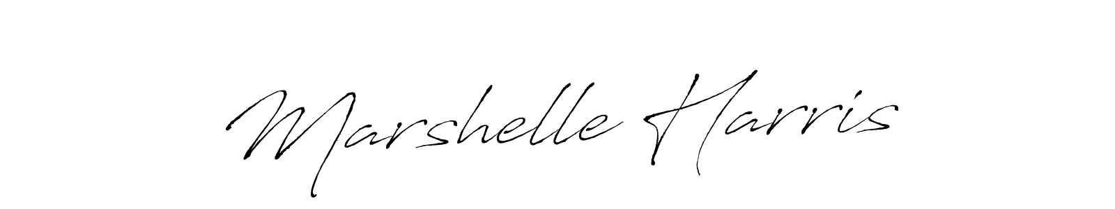 Make a beautiful signature design for name Marshelle Harris. With this signature (Antro_Vectra) style, you can create a handwritten signature for free. Marshelle Harris signature style 6 images and pictures png