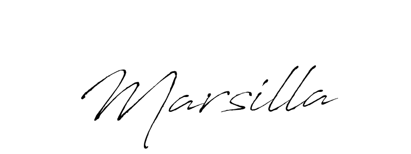 Make a beautiful signature design for name Marsilla. With this signature (Antro_Vectra) style, you can create a handwritten signature for free. Marsilla signature style 6 images and pictures png