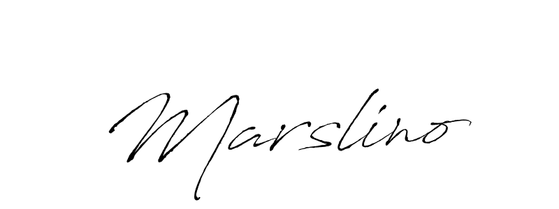 How to make Marslino signature? Antro_Vectra is a professional autograph style. Create handwritten signature for Marslino name. Marslino signature style 6 images and pictures png